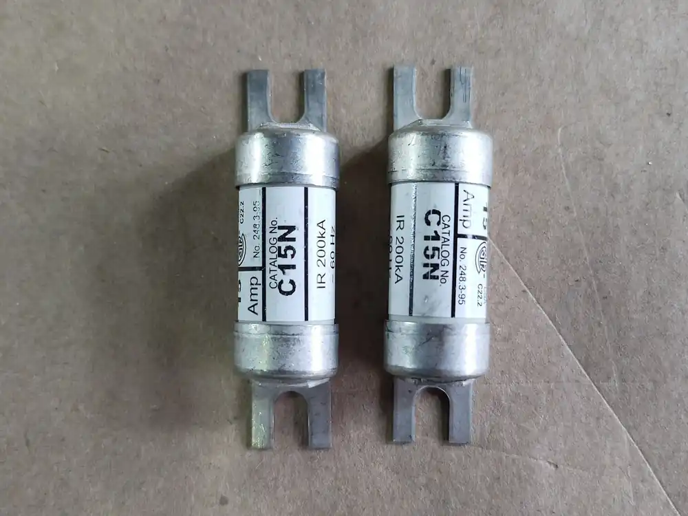 15 Amp Class CA Current Limiting Fuse C15N (Lot of 2)