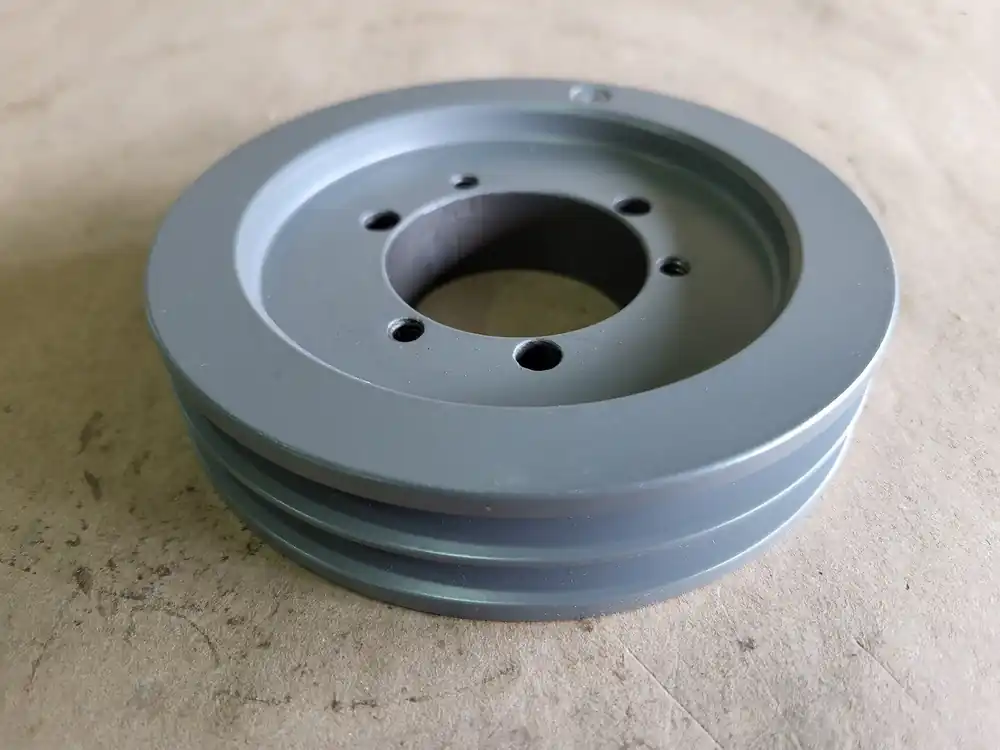 Sheave 2 Groove, 3V Belt, 5" Pulley Diameter, 3V5.0X2-SH, 3V502