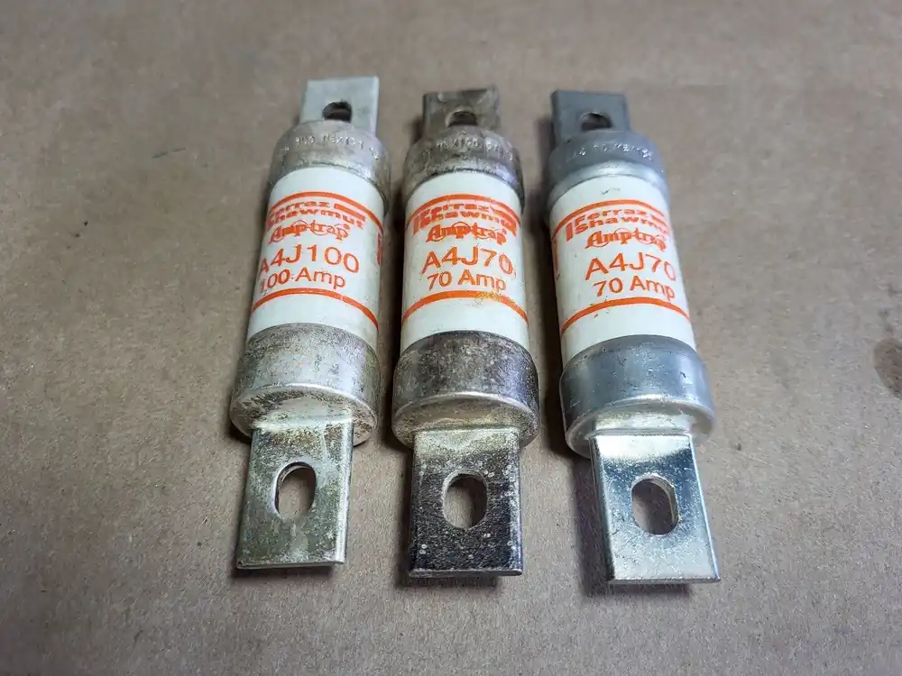 70 Amp Class J Fast-Acting Fuse A4J70 (Lot of 3 pcs)