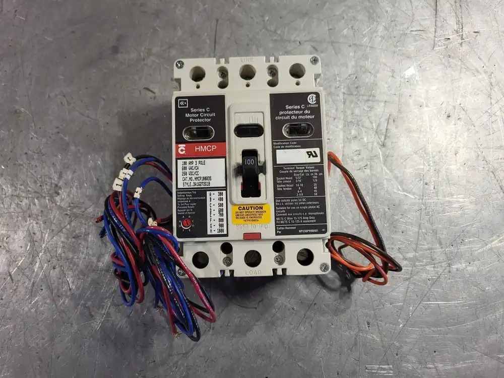100 Amp, 3 Pole, 600 volts Circuit Breaker HMCP100R3S