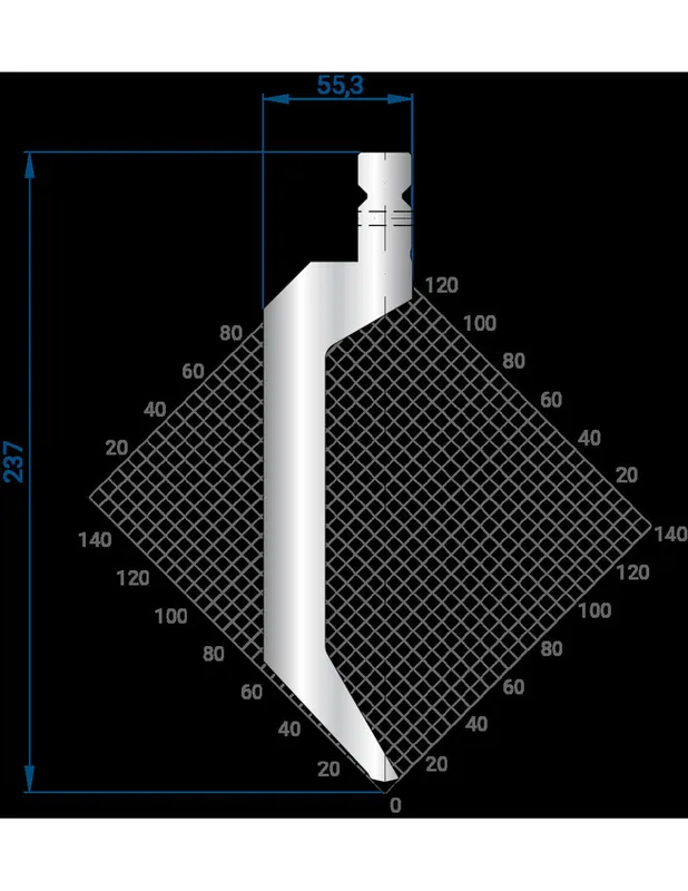 Part No. 1324 @ 515mm 86 Degree Punch