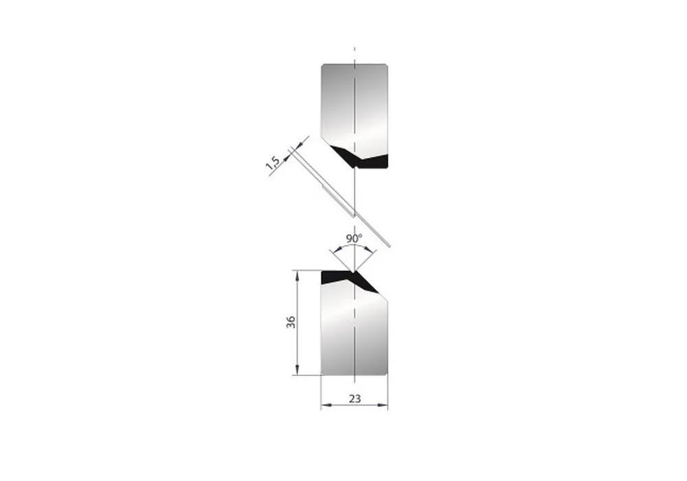 Part No. 1277 @ 835mm 90 Degree Joggle Inserts Holder