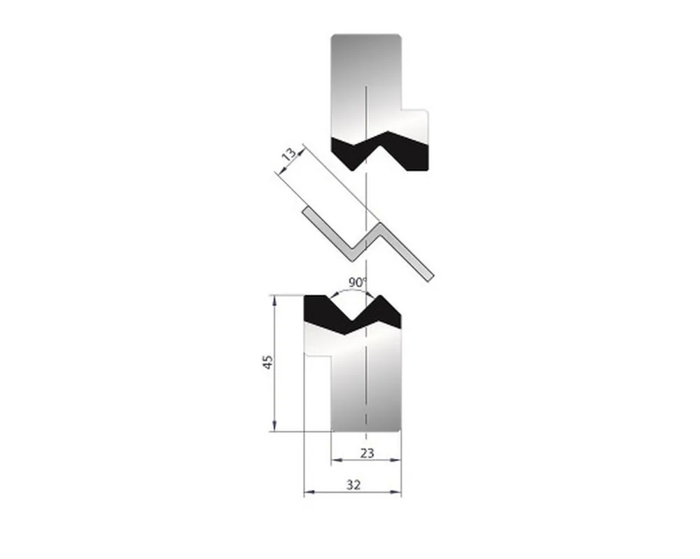 Part No. 1278 @ 835mm 90 Degree Joggle Inserts Holder