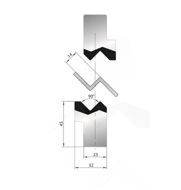 Part No. 1279 @ 415mm 90 Degree Joggle Inserts Holder