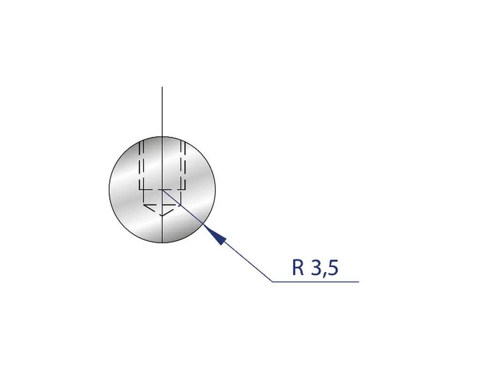 Part No. 1181 @ 835mm R=3,5 Small Radius Element