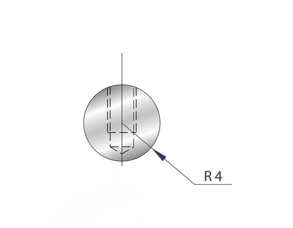 Part No. 1182 @ 835mm R=4 Small Radius Element
