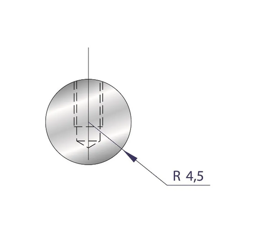 Part No. 1183 @ 835mm R=4,5 Small Radius Element