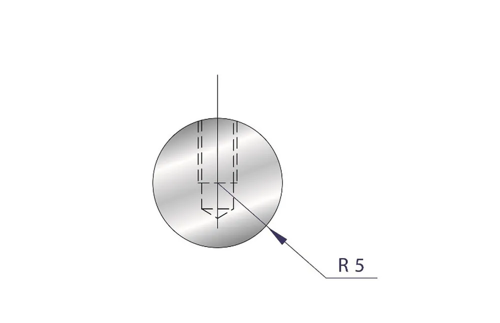 Part No. 1184 @ 415mm R=5 Small Radius Element