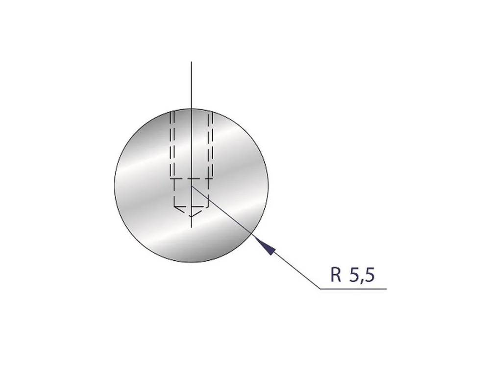 Part No. 1185 @ 835mm R=5,5 Small Radius Element