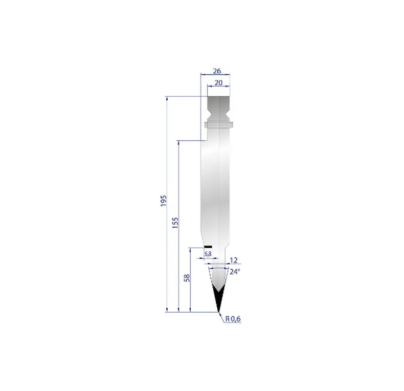 Part No. 1251 @ 550mm 24 Degree 12mm Flattening Blade (Segmented)
