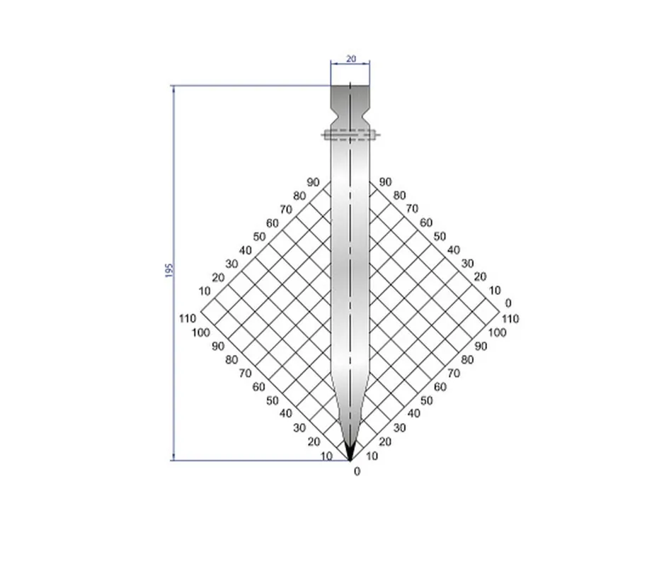 SK0037795-US20260630-101428-0 Part No. 1316 @ 500mm 26 Degree Straight Punch