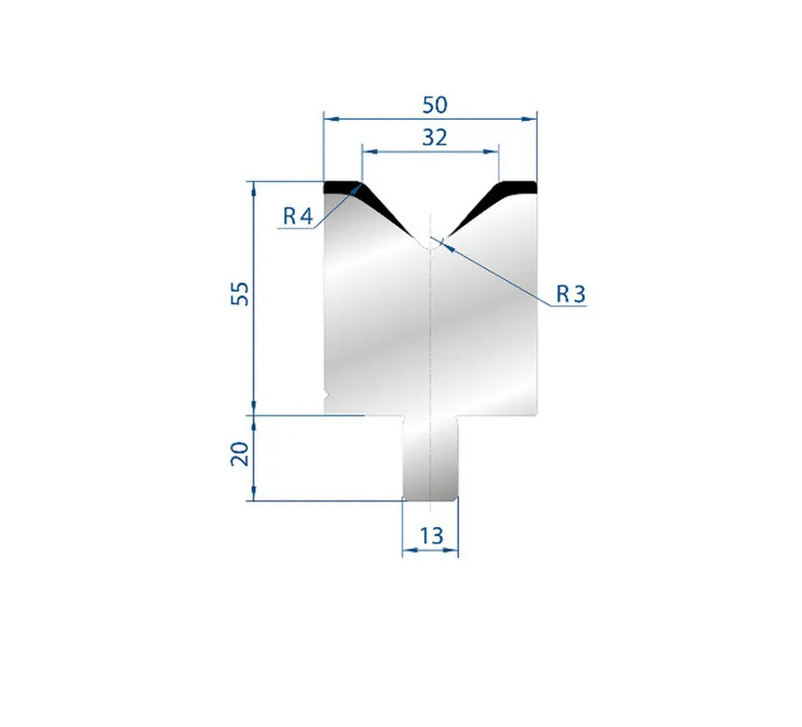Part No. 3111 @ 1000mm 85 Degree Single V Die