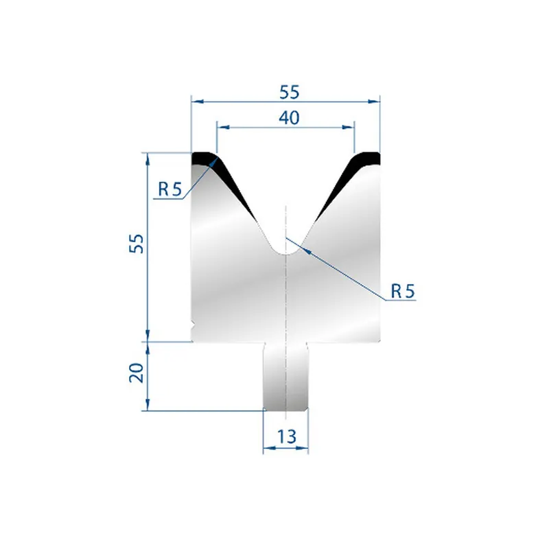 Part No. 3113 @ 1100mm 60 Degree Single V Die (Segmented)