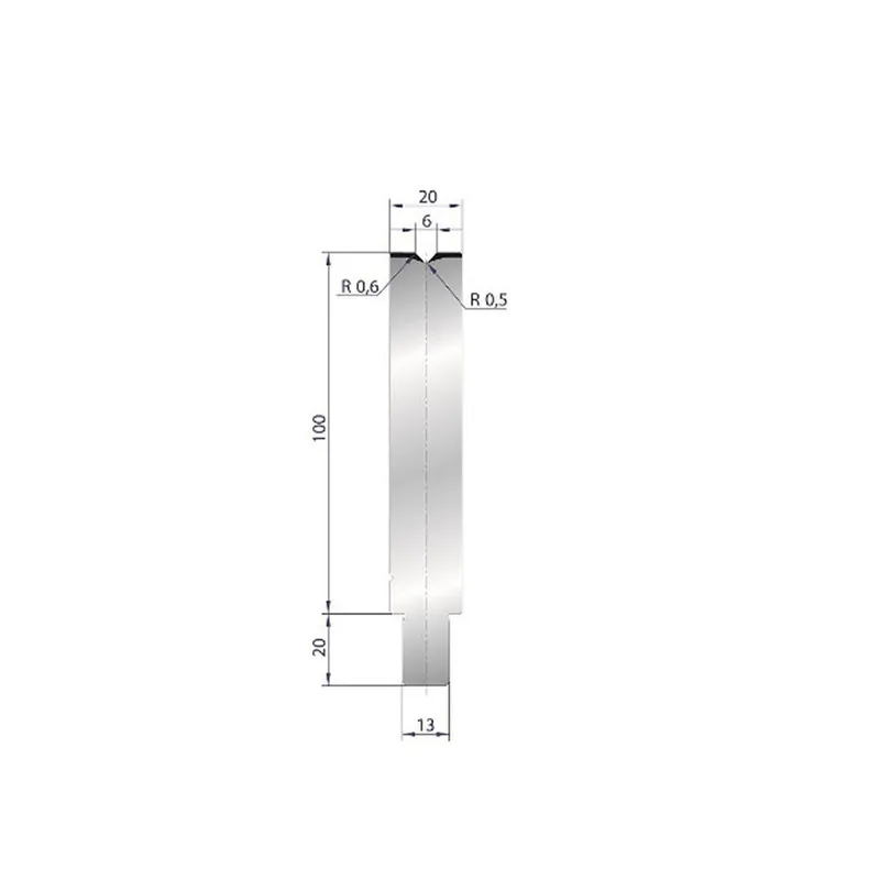 Part No. 3123 @ 45mm 86 Degree Single V Die