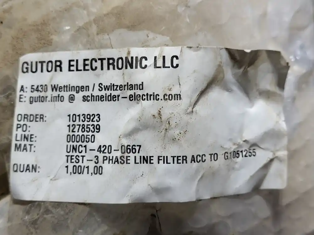 3-Phase Harmonic Filter For G1051255