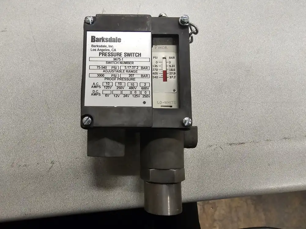 Pressure Switch 9675-1, 75-540 psi