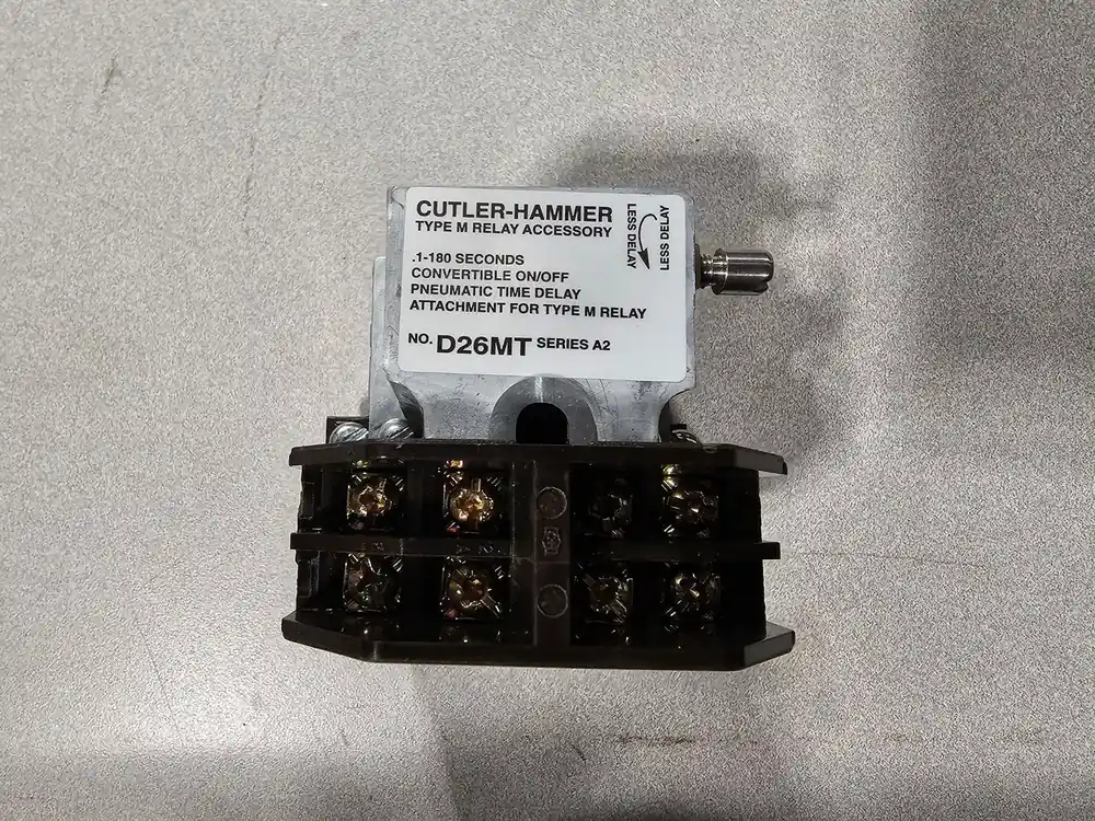 D26MTD Pneumatic Timer Relay Accessory 0.1-180 Sec. Range
