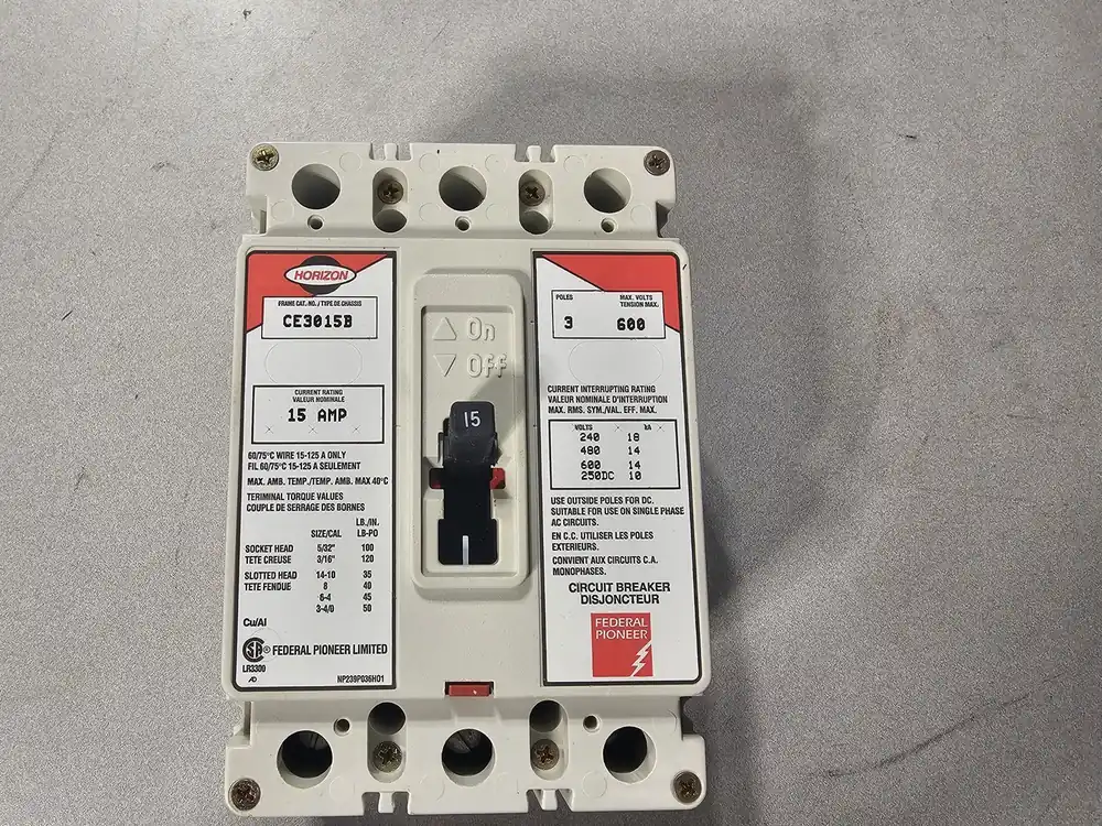 15 Amp 3-Pole 600V Circuit Breaker CE3015B