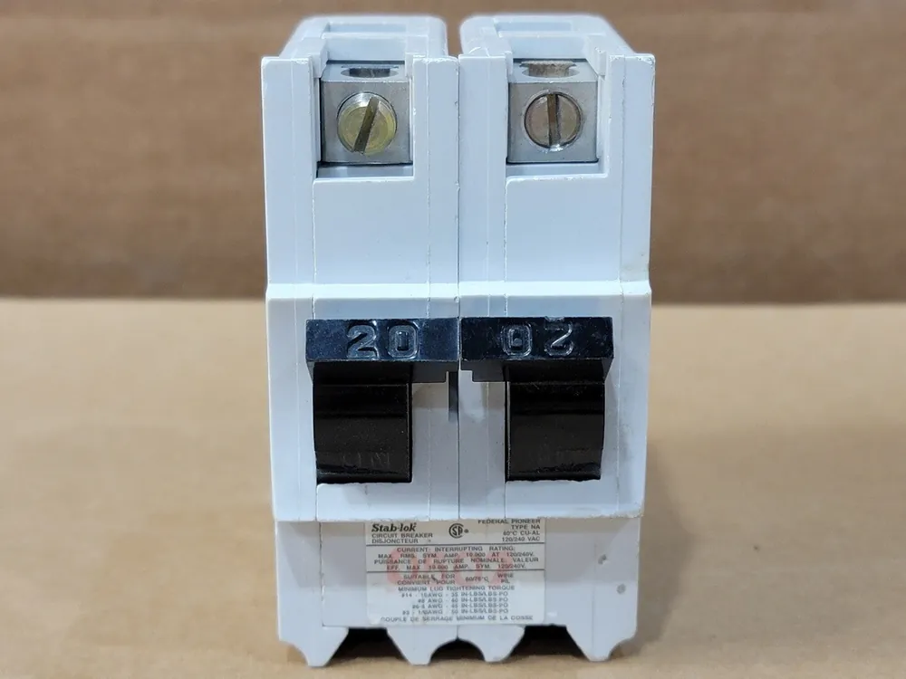 20 Amp, 2 Pole, 120/240 volts Circuit Breaker NA220