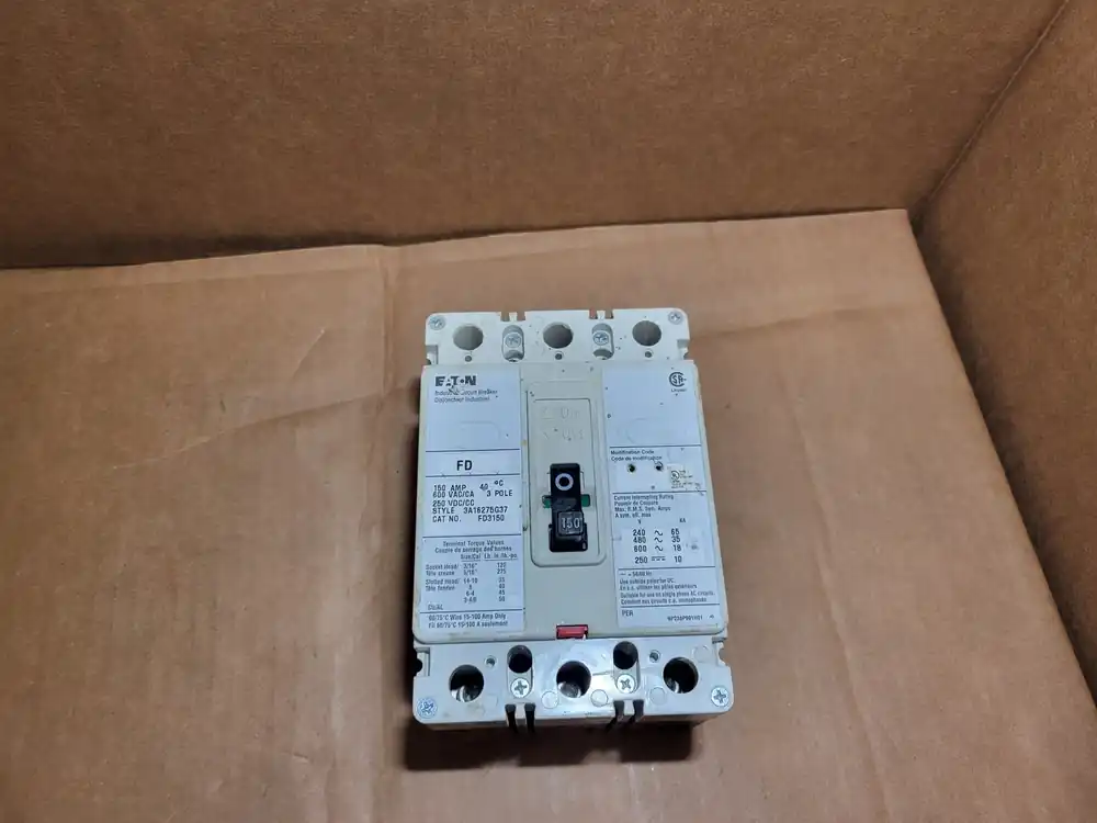 150 Amp, 3 Pole, 600 Volt Circuit Breaker FD3150