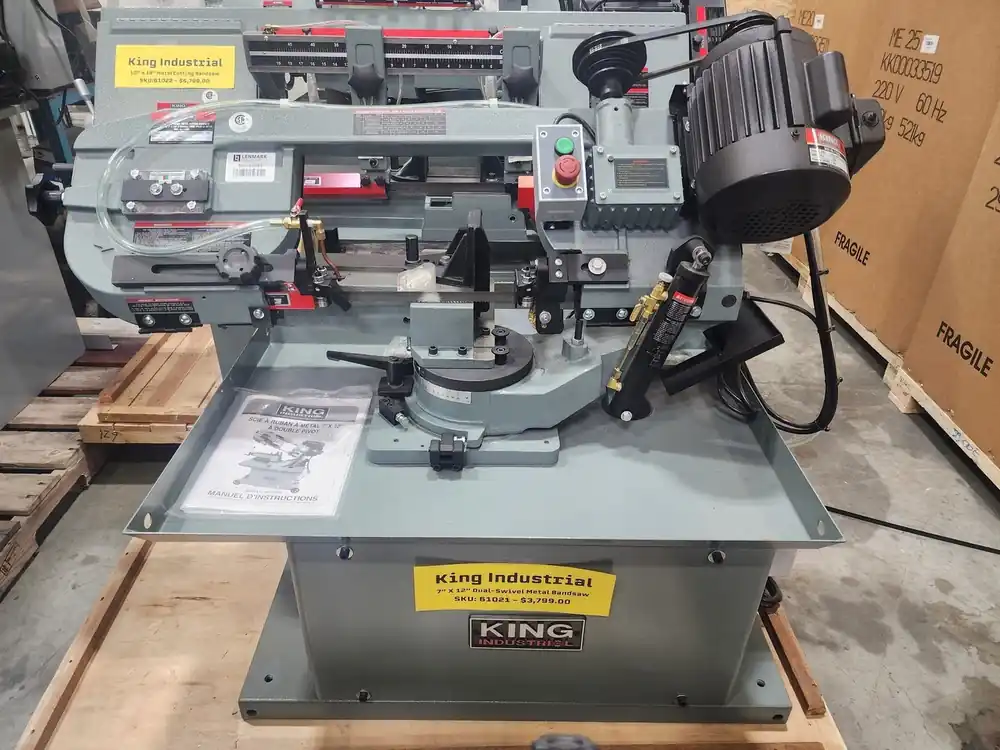 7" x 12" Dual-Swivel Metal Bandsaw KC-712DS