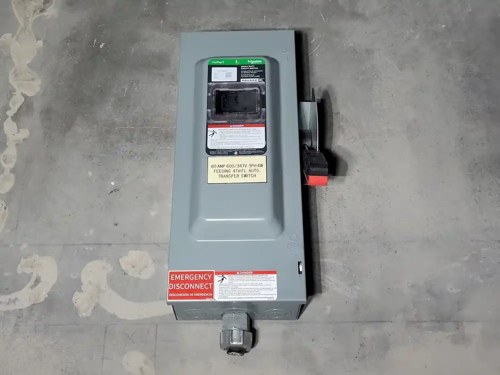 60 Amp, 3 Pole, 600 Volts Fused Disconnect Switch VH363GL