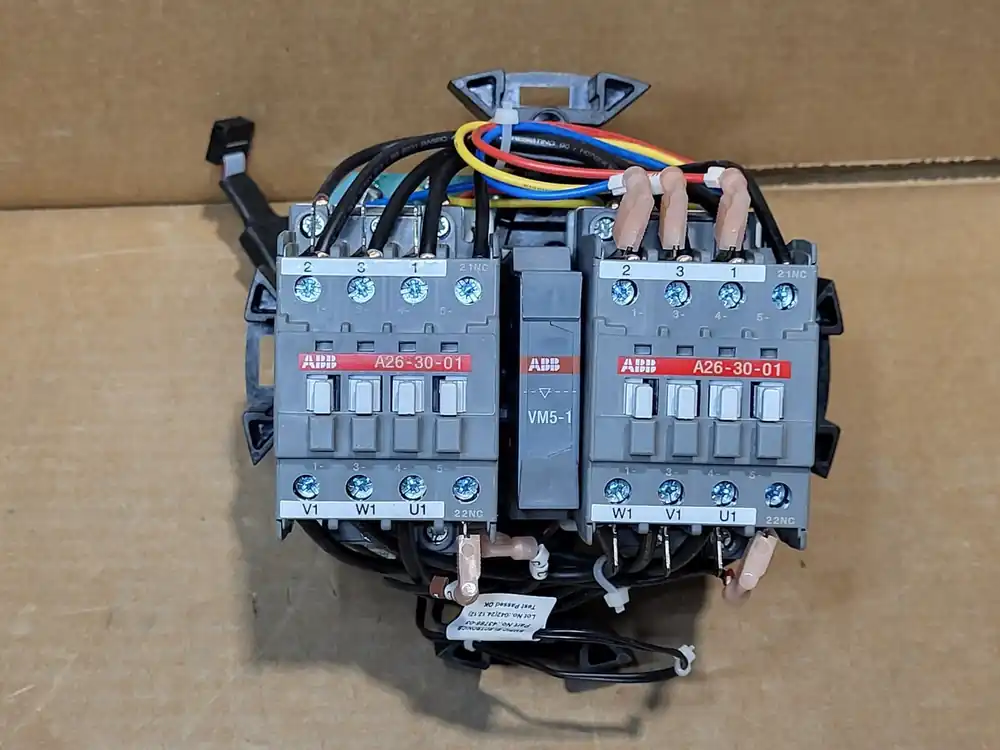 40 Amps, 3 NO, 110/120 Volts Coil Contactor A26-30-01 w/ interlock unit