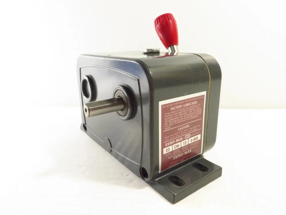 E2 Unidirectional Adjustable Speed Drive, 0-400 rpm, CW, 12 in-lbs
