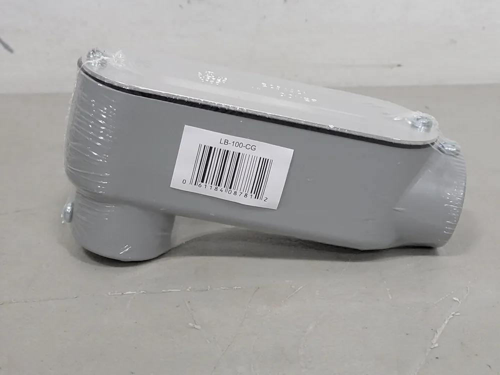 1" Aluminum Conduit Body LB-100-CG w/ Gasket & Cover (Box of 20)