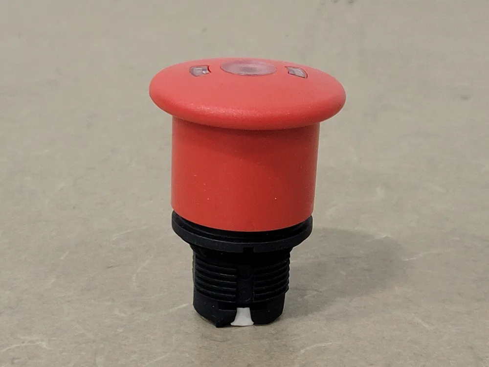 Emergency Stop Push Button ZB5 AT8643M, 22mm Cutout