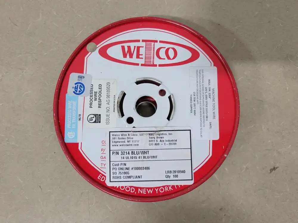UL1015-MTW Wire, 14AWG, 41/30 Strand, 600V, 0.142" OD, 3214
