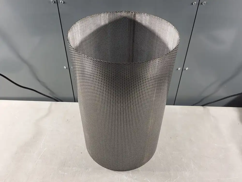 12" Dia. Perforated Mesh Cylinder SDV-1F702