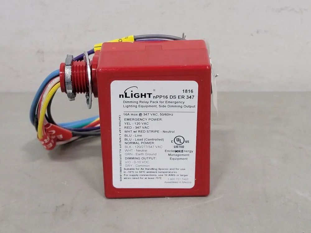 16 Amp Emergency Dimming Relay Pack nPP16 DS ER 347