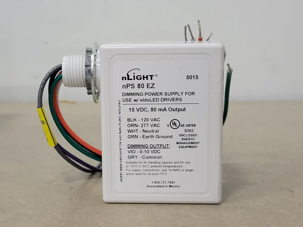 15VDC, 80 mA Output Dimming Power Supply nPS80EZ