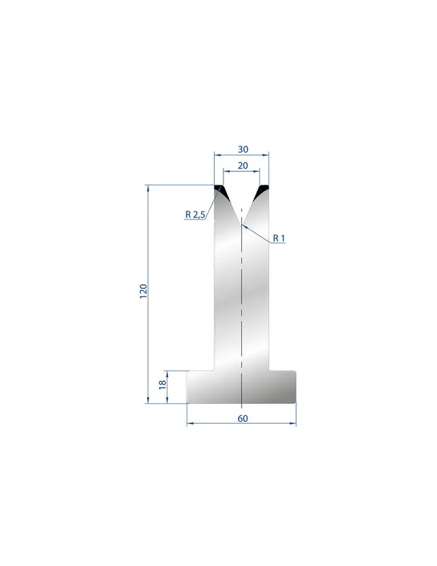 Part No. 3071 @ 415mm 45 Degree Die