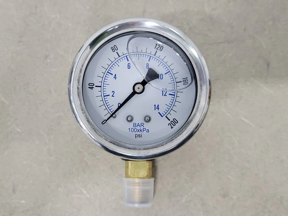 2-1/2" Pressure Gauge 200 PSI, 1/4" NPT, 201L-254G