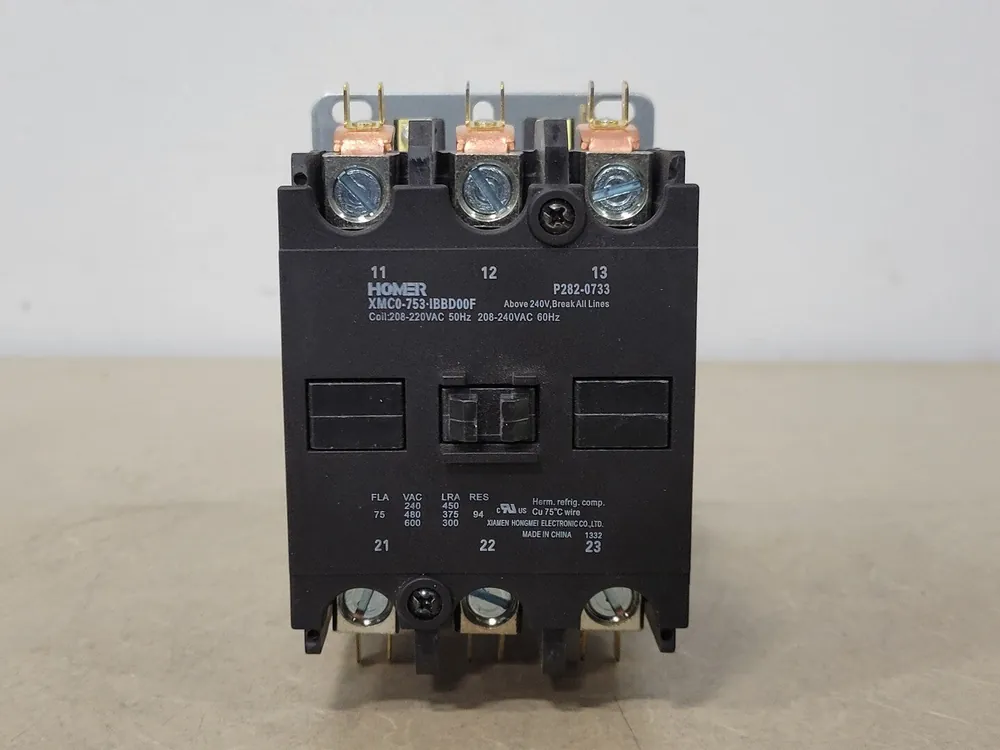 75 Amp, 3 Pole, 208/240 VAC Coil Contactor P282-0733