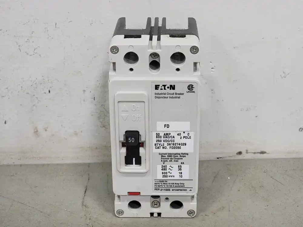 50 Amp, 2 Pole, 600 volts Circuit Breaker FD2050