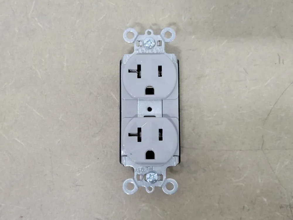 20A 125V Plugtail Duplex Receptacle PT5362-GRY (Box of 10)