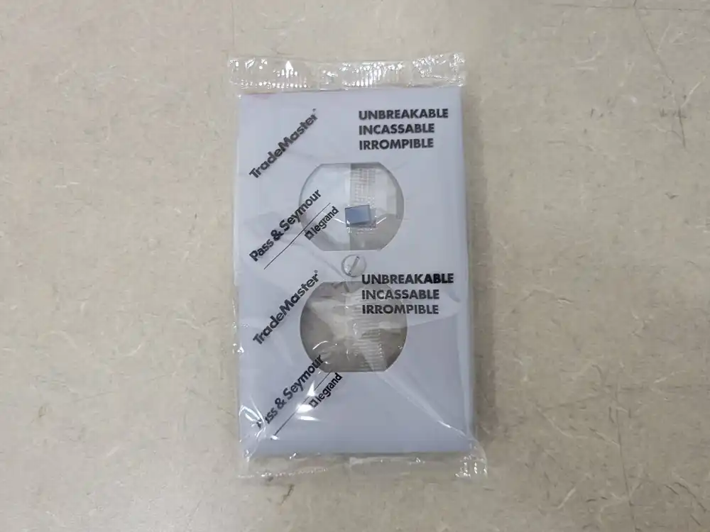 Trademaster Wall Plate 1-Gang 1-Duplex TP8-GRY (Box of 45)