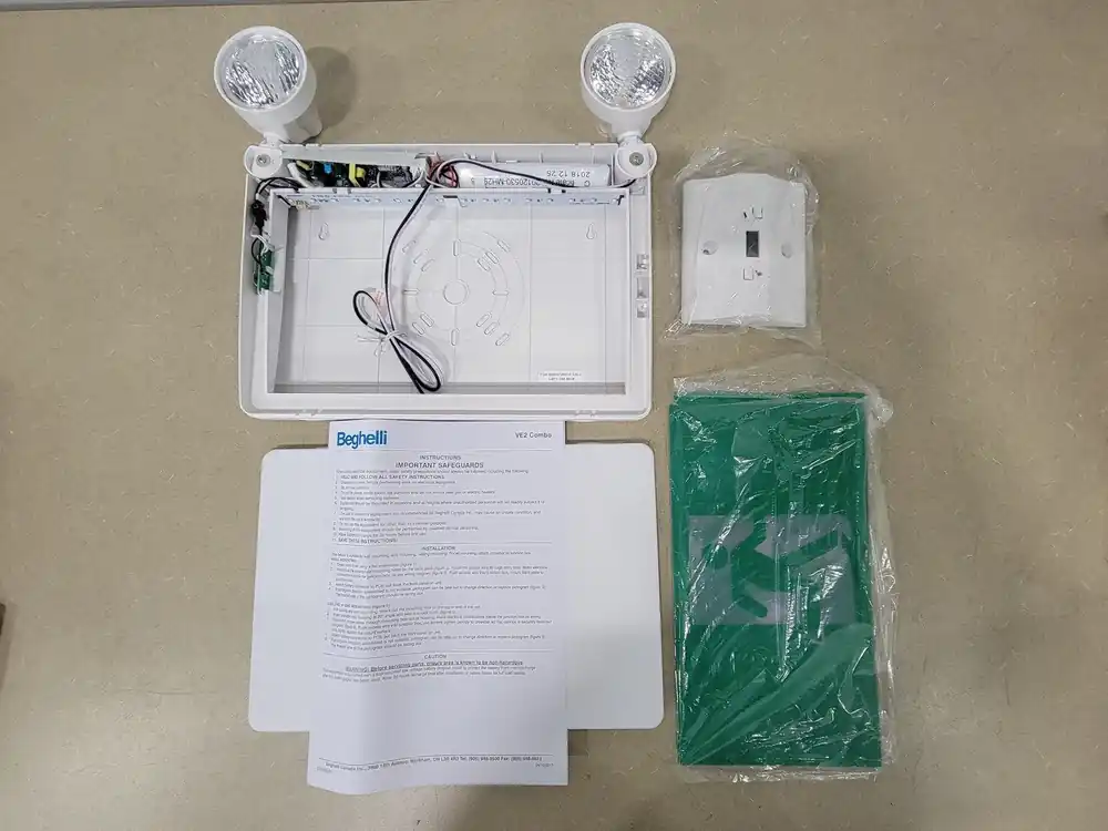 0.02 Amp Emergency Exit Sign VE2-RM-L-U-0LR-M