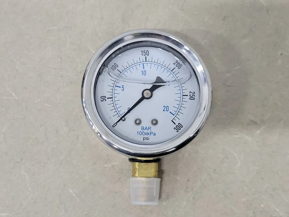 2-1/2" Pressure Gauge 0-300 PSI, 1/4" NPT, 201L-254H