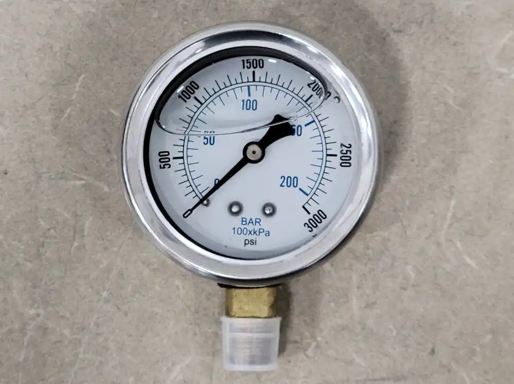 2-1/2" Pressure Gauge 0-3000 PSI, 1/4" NPT, 201L-254P