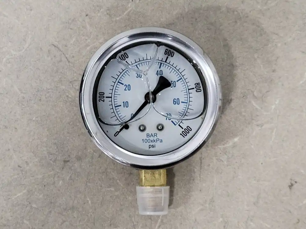 2-1/2" Pressure Gauge 0-1000 PSI, 1/4" NPT, 201L-254M
