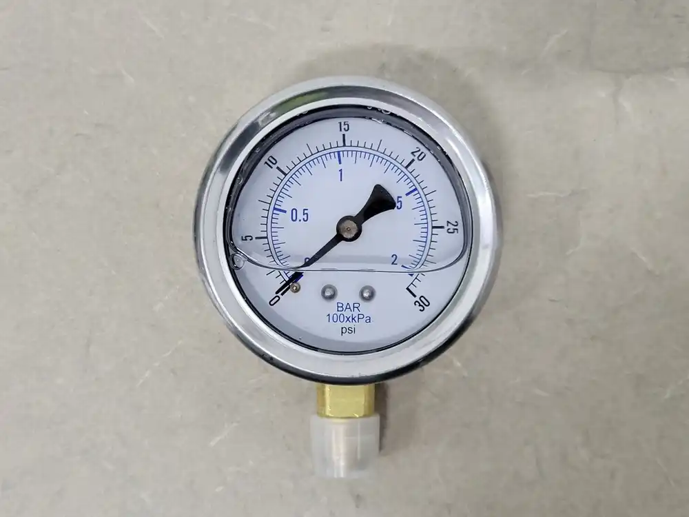 2-1/2" Pressure Gauge 0-30 PSI, 1/4" NPT, 201L-254C