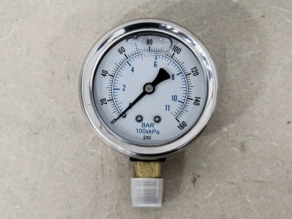 2-1/2" Pressure Gauge 0-160 PSI, 1/4" NPT, 201L-254F