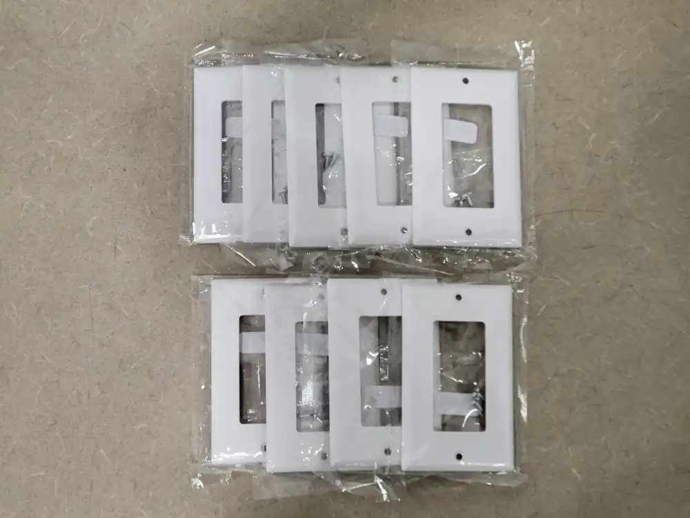 1-Gang Cover Thermoset Wall Plates 2151W (Box of 9)