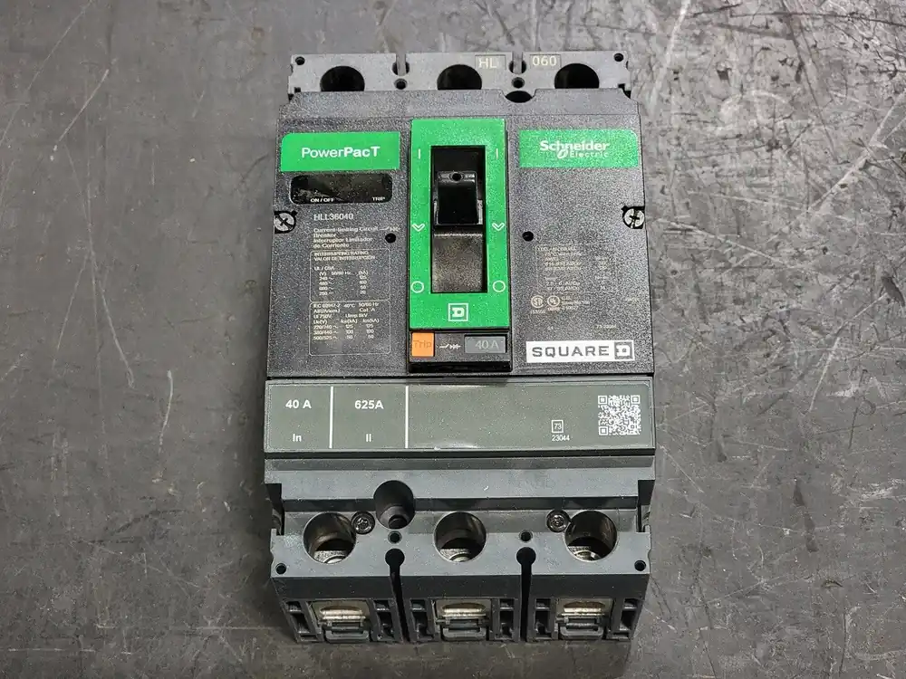 40 Amp, 3 Pole, 600 volts Circuit Breaker HLL36040 w/Trip Unit