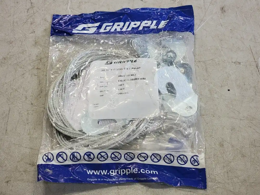 Hanger Kit No.3 Eyelet 45 deg. 3/8 in. HF3-EY453/8G-10FT-R4-4P (Box of 8)