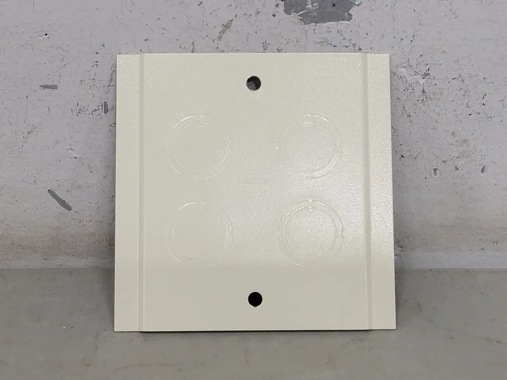 Steel Tap Off Fitting 2-Gang 4000 Ivory, V4046H-2